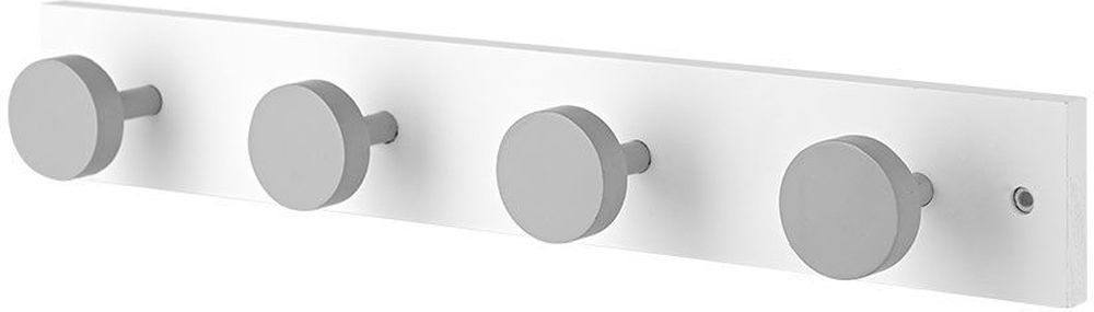 ΚΡΕΜΑΣΤΡΑ ΤΟΙΧΟΥ ESTIA ΞΥΛΙΝΗ ΛΕΥΚΗ 4 ΘΕΣΕΩΝ (40X6X6CM) ESTIA