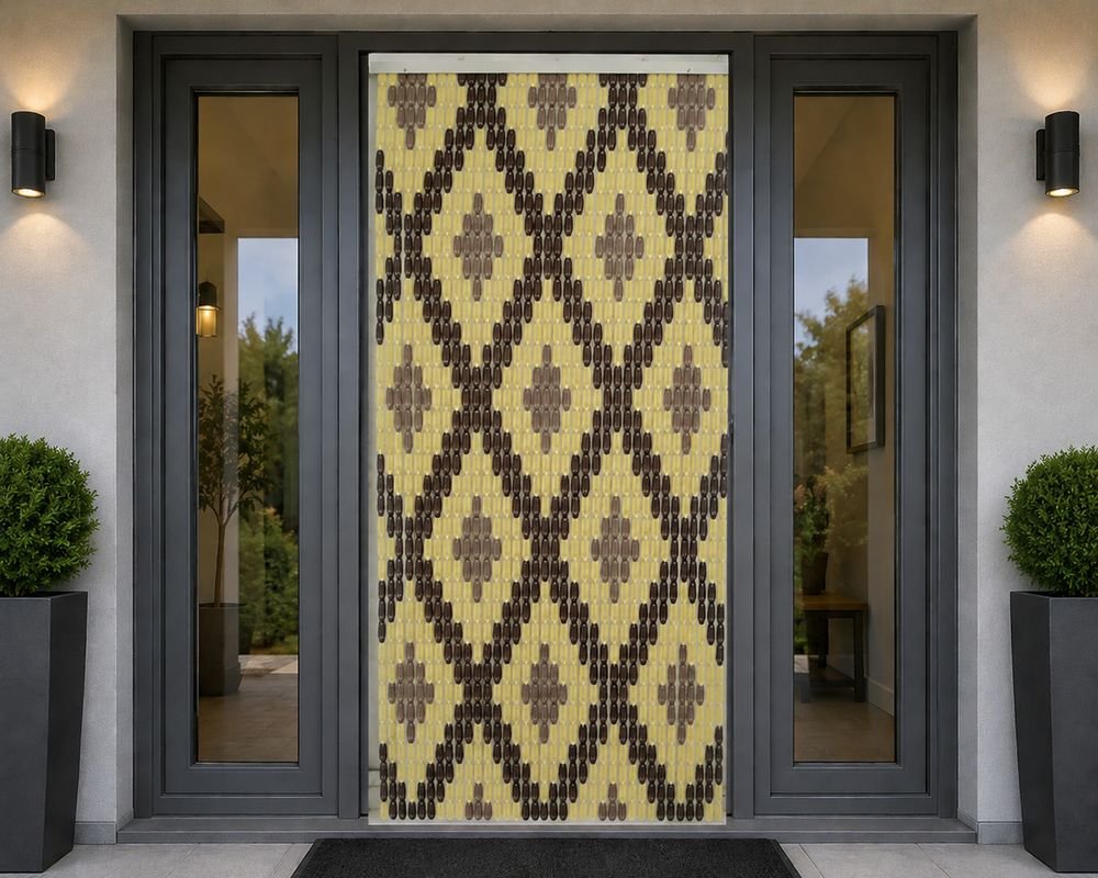 ΚΟΥΡΤΙΝΑ ΠΟΡΤΑΣ CHIOS HELLAS DECOR ΡΟΜΒΟΣ ΠΛΑΣΤΙΚΗ (120X220CM)