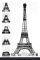 POSTER EIFFEL TOWER STAGES 61 X 91.5 CM
