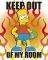 POSTER SIMPSONS KEEP OUT 40.6 X 50.8 CM
