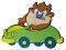   HOLLYTOON BABY TAZ CAR (LARGE) 50CM