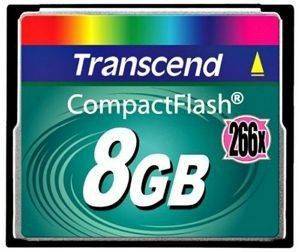 TRANSCEND 8GB COMPACT FLASH 266X