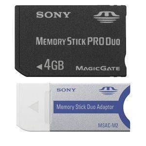 SONY MEMORY STICK PRO DUO MARK 2 4GB + ADAPTER