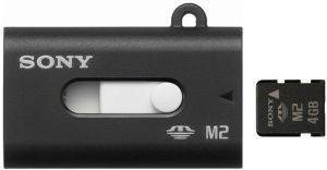 SONY 4GB MSA-4G U2 MEMORY STICK MICRO WITH USB ADAPTER