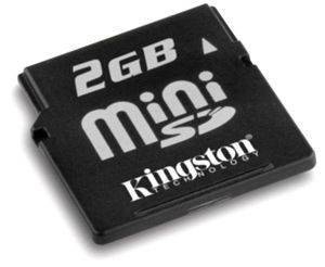 KINGSTON 2GB MINI SECURE DIGITAL MEMORY CARD