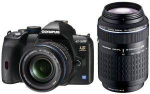 OLYMPUS E-520 + ZUIKO DIGITAL ED 14-42MM + ED 70-300MM TELE DOUBLE ZOOM KIT