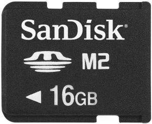 SANDISK 16GB MEMORY STICK MICRO M2