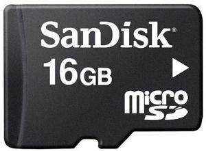 SANDISK 16GB MICRO SD HIGH CAPACITY