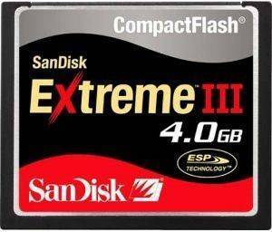 SANDISK EXTREME III 4GB COMPACT FLASH CARD