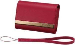 SONY HIGH- GRADE CARRY CASE RED IN GENUINE LEATHER, LCS-THPR