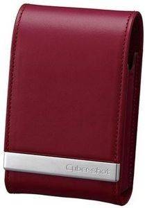 SONY SOFT CARRYING CASE RED IN GENUINE LEATHER, LCS-THMR