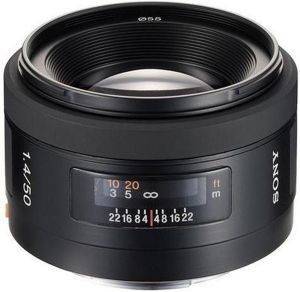 SONY 50 MM F1.4 TELEPHOTO LENS, SAL-50F14