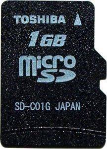 TOSHIBA 1GB MICRO SD SOFTPACK