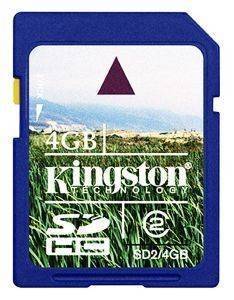 KINGSTON 4GB SECURE DIGITAL HIGH CAPACITY CLASS 2