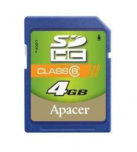 APACER 4GB MICRO SECURE DIGITAL HIGH CAPACITY CLASS 6