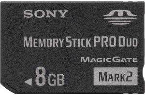 SONY 8GB MSMT8GN MEMORY STICK PRO DUO MARK 2