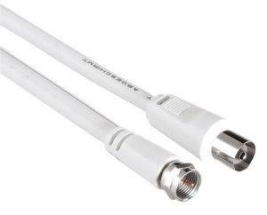 HAMA 42986 SATELLITE CONNECTION CABLE F-PLUG - COAXIAL 1.5M