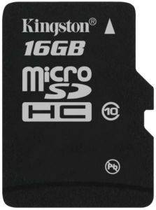 KINGSTON SDC10/16GB 16GB MICRO SDHC
