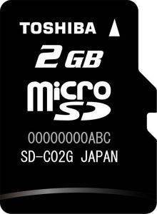 TOSHIBA 2GB MICRO SD