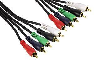 HAMA 43447 YUV CONNECTION CABLE + AUDIO 5RCA PLUGS