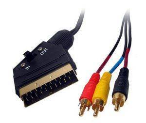 SCART TO AUDIO/VIDEO CABLE 2M