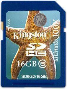 KINGSTON SD6G2/16GB 16GB SDHC ULTIMATE 100X CLASS 6