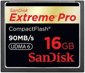 SANDISK 16GB EXTREME PRO 600X COMPACT FLASH