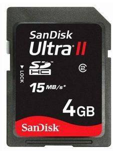 SANDISK 4GB ULTRA II SECURE DIGITAL CLASS 2