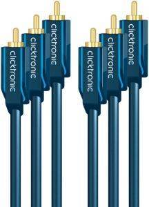 CLICKTRONIC HC400 3RCA VIDEO CABLE 1M CASUAL