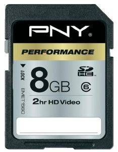 PNY 8GB SDHC CLASS 6