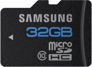 SAMSUNG 32GB MICRO SECURE DIGITAL HIGH CAPACITY CLASS 10 WITH ADAPTER