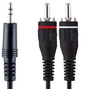 BANDRIDGE VAL3402 PORTABLE AUDIO CABLE 3.5MM M/2XRCA M 2M