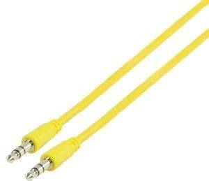 VALUELINE VLMP22000Y1.00 3.5MM STEREO AUDIO CABLE 1M YELLOW