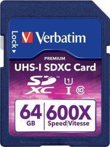 VERBATIM 49193 PRO SDXC 64GB CLASS 10/UHS-1