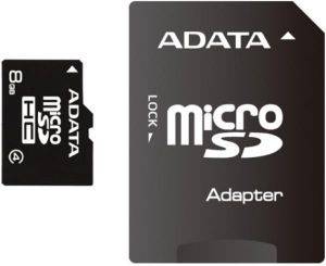 ADATA 8GB MICRO SECURE DIGITAL HIGH CARACITY WITH ADAPTER CLASS 4