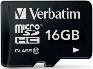 VERBATIM 44010 MICROSDHC CLASS 10 16GB