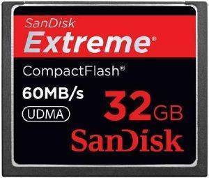 SANDISK 32GB COMPACT FLASH MEMORY CARD SDCFX-032G-X46