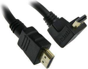 INLINE HDMI CABLE HIGH SPEED ANGLED 1.5M BLACK