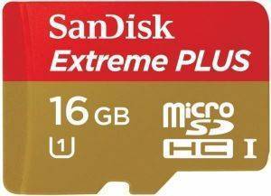 SANDISK SDSDQX-016G EXTREME PLUS 16GB MICRO SDHC UHS-I CLASS 1