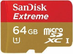 SANDISK SDSDQXL-064G EXTREME 64GB MICRO SDXC UHS-I CLASS 10