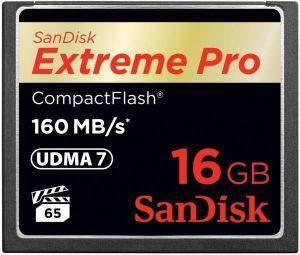SANDISK SDCFXPS-016G-X46 EXTREME PRO 16GB COMPACT FLASH UDMA-7 MEMORY CARD