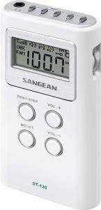 SANGEAN DT-120 FM-STEREO/AM POCKET RECEIVER WHITE