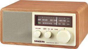 SANGEAN WR-11 FM/AM WOODEN CABINET RECEIVER WALNUT