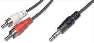 LAMTECH LAM325222 AUDIO CONNECTION CABLE STEREO PLUG 3.5MM TO 2XRCA PLUG