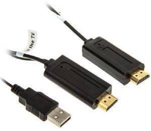 INLINE FIBER OPTIC HIGH SPEED HDMI CABLE M/M 100M BLACK