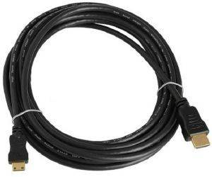 INLINE MINI HDMI TO HDMI CABLE HIGH SPEED 5M BLACK