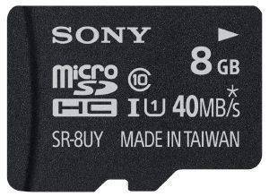 SONY SR8UYA 8GB MICRO SDHC UHS-I CLASS 10