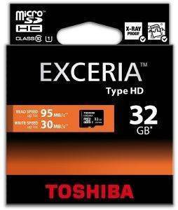 TOSHIBA EXCERIA TYPE HD 32GB MICRO SDHC CLASS 10
