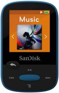 SANDISK CLIP SPORT 8GB MP3 PLAYER BLUE