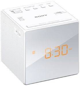 SONY ICF-C1W ALARM CLOCK WITH FM/AM RADIO WHITE